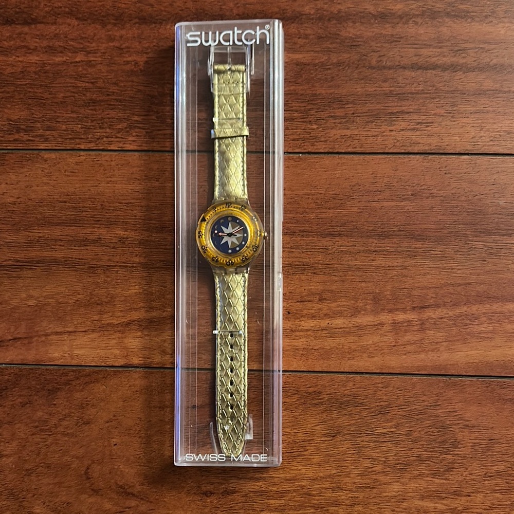 Swatch Gold Smartwatch with Classic Design